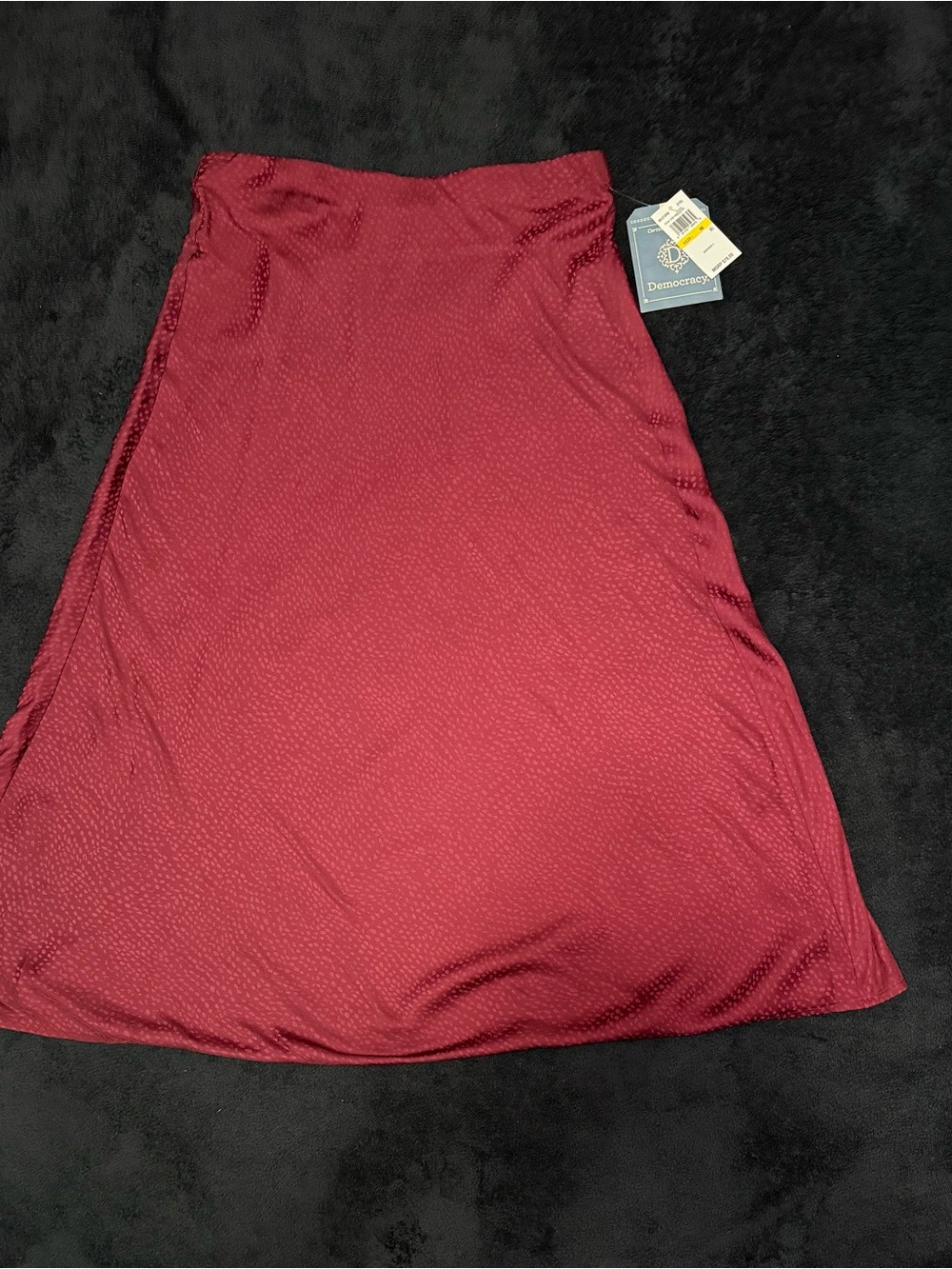 Democracy Wine Red A-Line Skirt